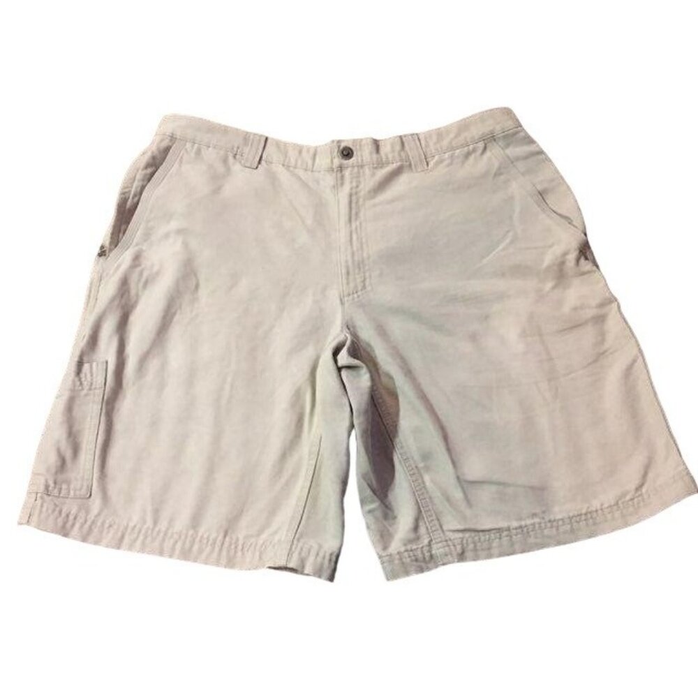 Columbia Tan Casual Shorts Mens 38 Used Outdoor Hiking - Picture 3 of 14